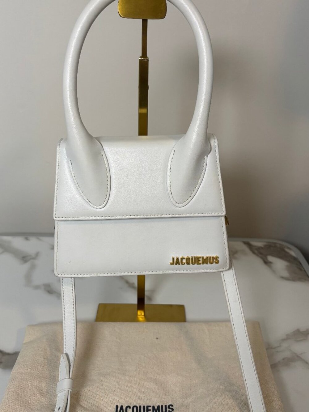 Jacquemus Le Chiquito Moyen Bag White